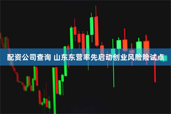 配资公司查询 山东东营率先启动创业风险险试点