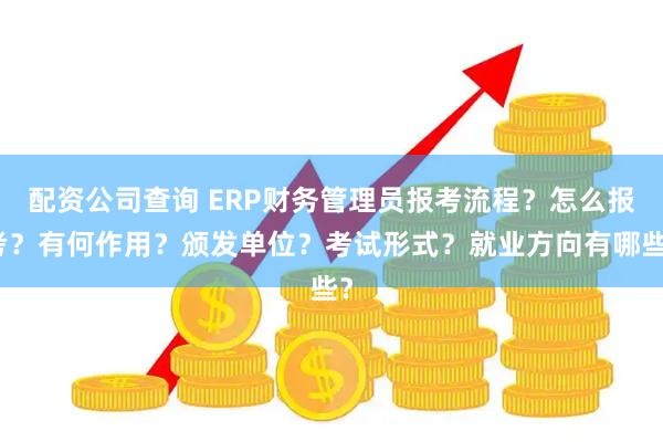 配资公司查询 ERP财务管理员报考流程？怎么报考？有何作用？颁发单位？考试形式？就业方向有哪些？